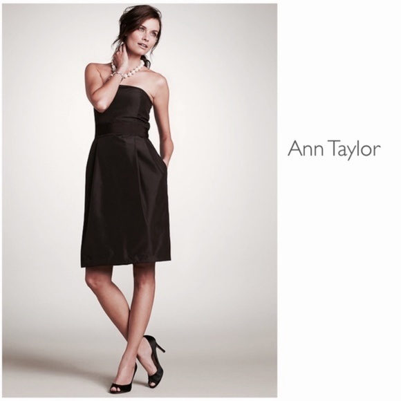 ann taylor strapless dress